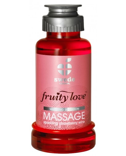 Huile de massage Fruity Love Swede Fraise - 100 ml