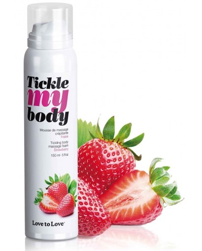 Mousse de massage à la Fraise Tickle My body - 150 ml