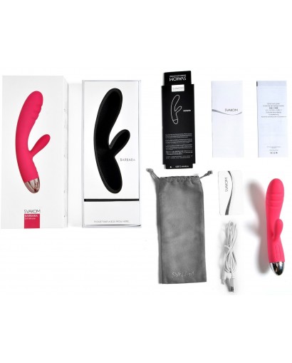 Vibromasseur Rechargeable Barbara Prune Rouge