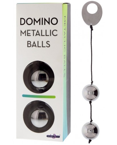Boules en Metal Argentées Domino