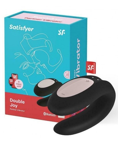 Stimulateur connecté pour couple Satisfyer Double Joy - Noir